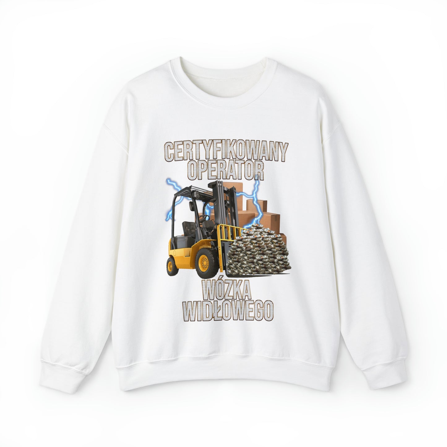 Bluza Crewneck "Certyfikowany Operator Wózka Widłowego"