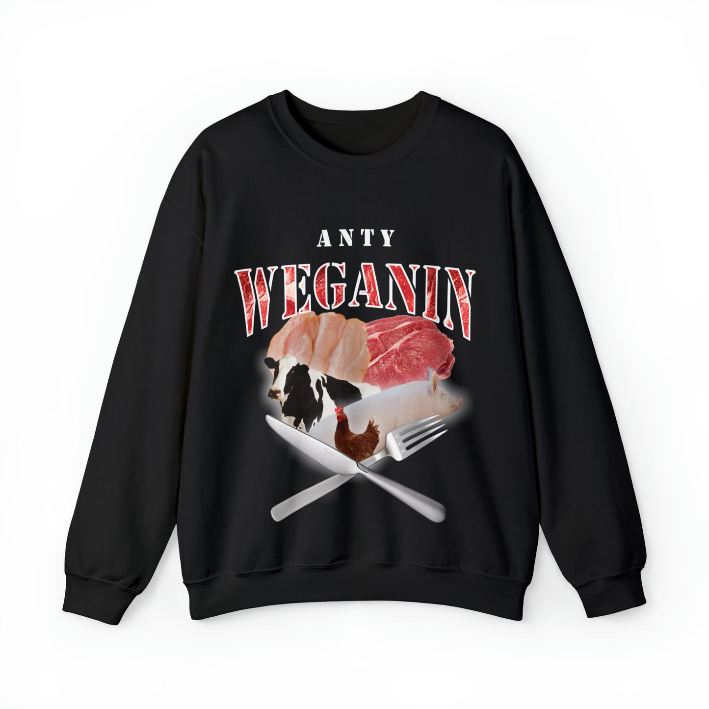 Bluza Crewneck "Anty Weganin"