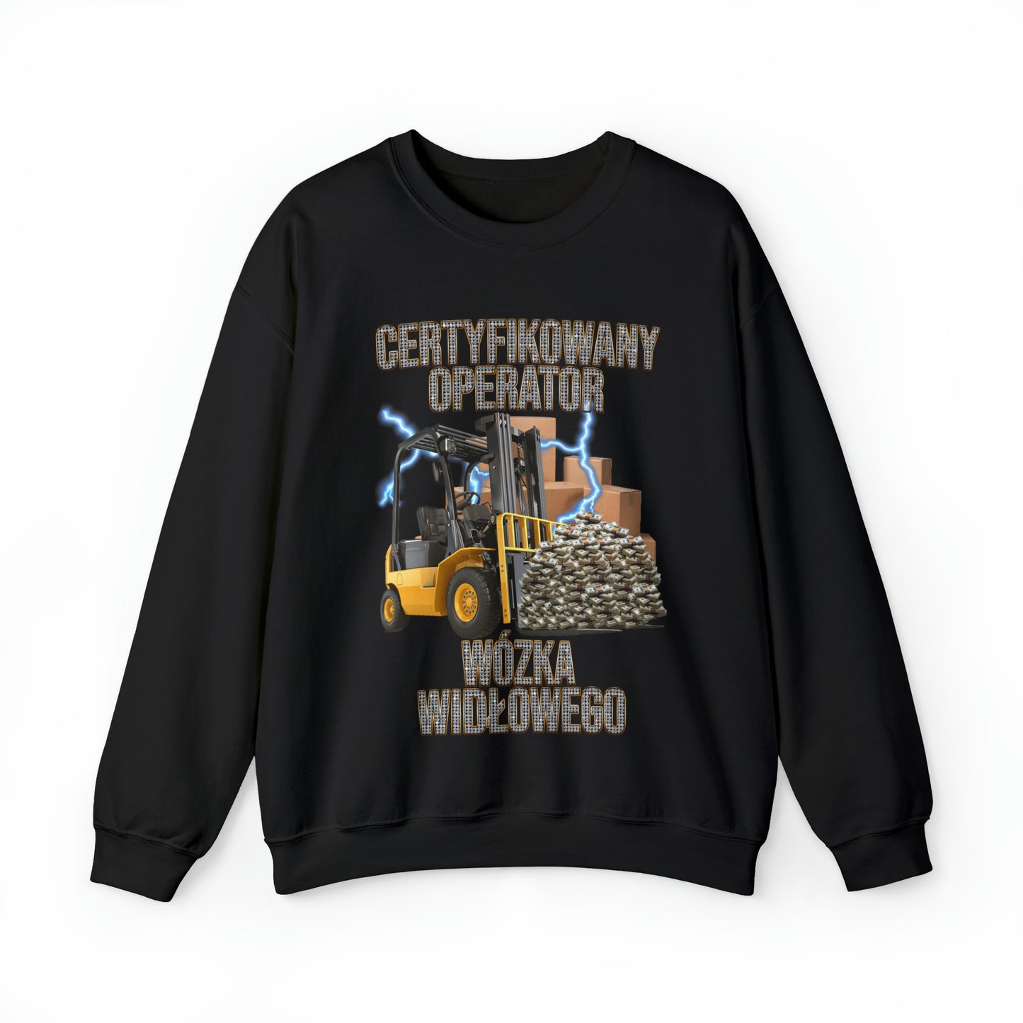 Bluza Crewneck "Certyfikowany Operator Wózka Widłowego"